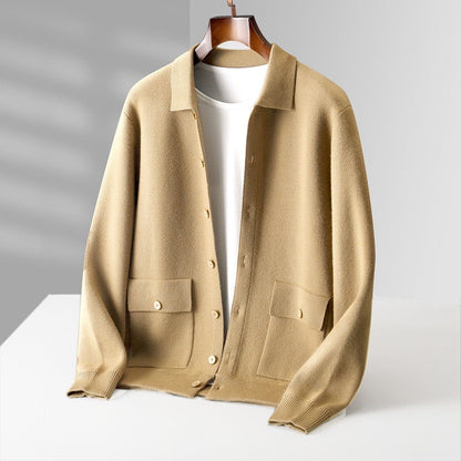 Soft Cashmere Button Jacket