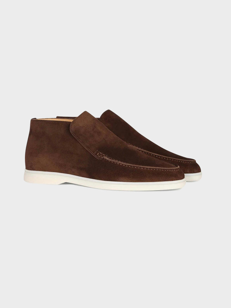 High Suede Loafers