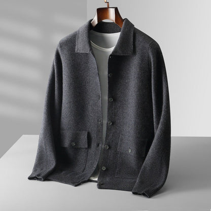 Soft Cashmere Button Jacket
