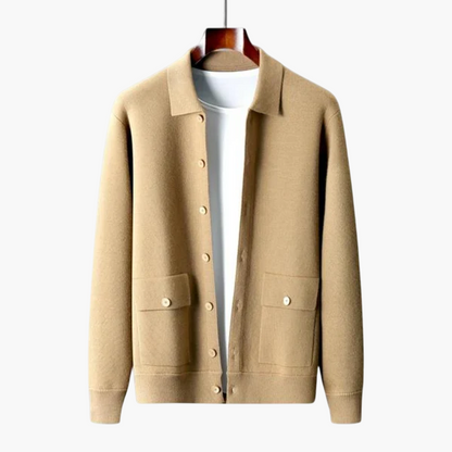 Soft Cashmere Button Jacket